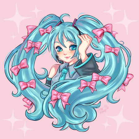 Ribbon Miku - Fanwork, 2020